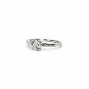 Solitario Oro Blanco 18K