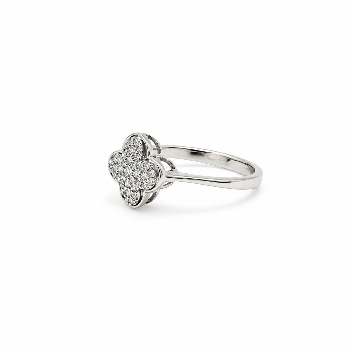 Anillo Trebol De Diamantes