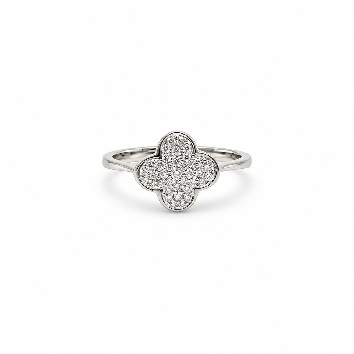 Anillo Trebol De Diamantes