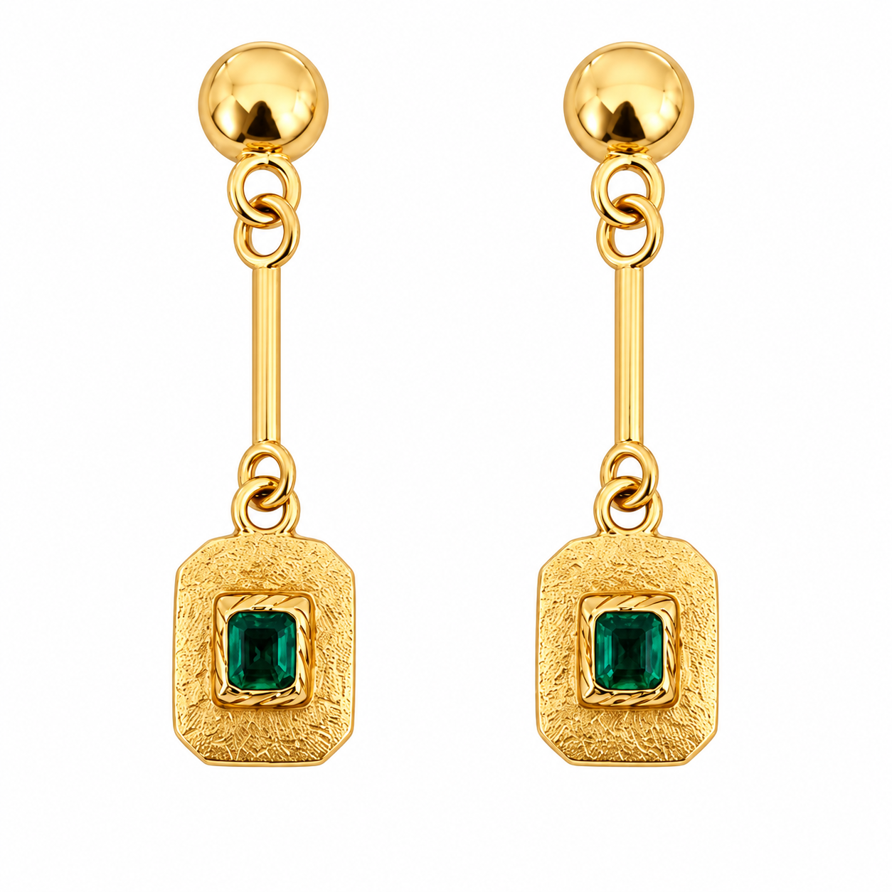 Aros Esmeraldas Cajón