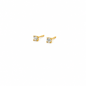 Aros Punto de Luz Oro Amarillo 18K 0,25Ct