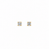 Aros Punto de Luz Oro Amarillo 18K 0,25Ct