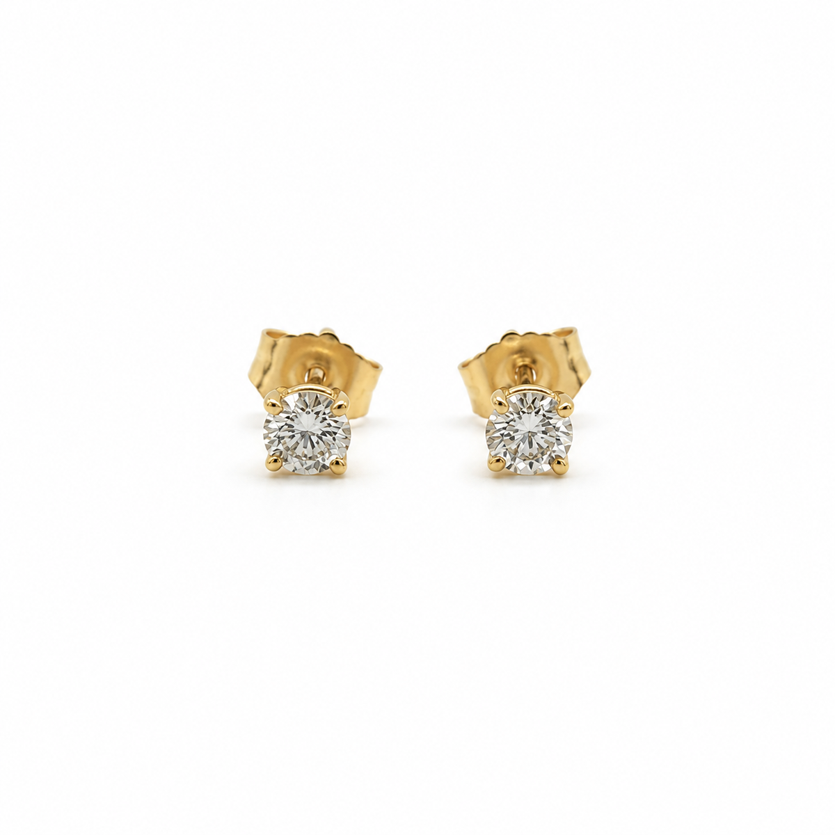 Aros Punto de Luz Oro Amarillo 18K 0,40Ct