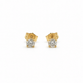 Aros Punto de Luz Oro Amarillo 18K 0,40Ct