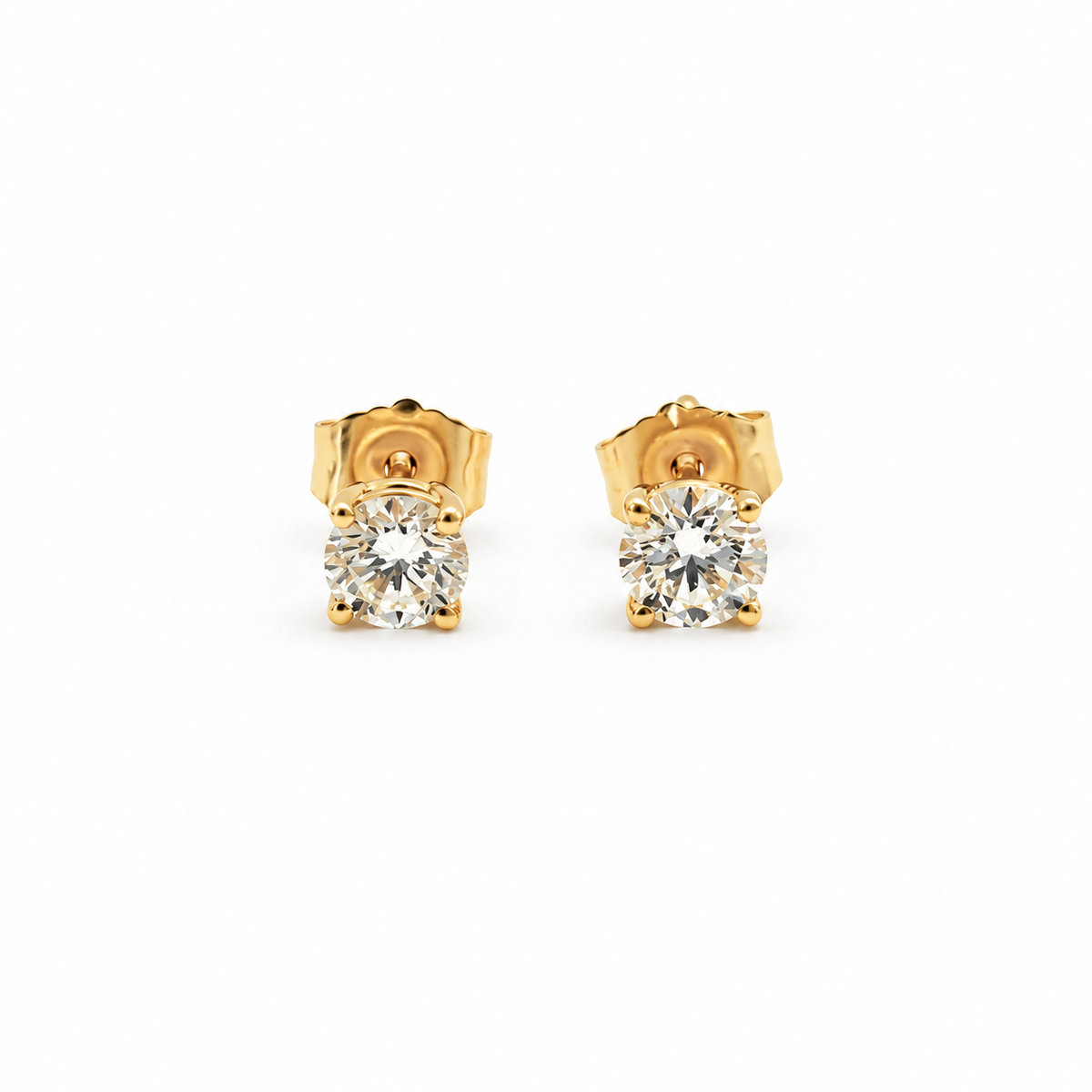 Aros Punto de Luz Oro Amarillo 18K 0,53Ct