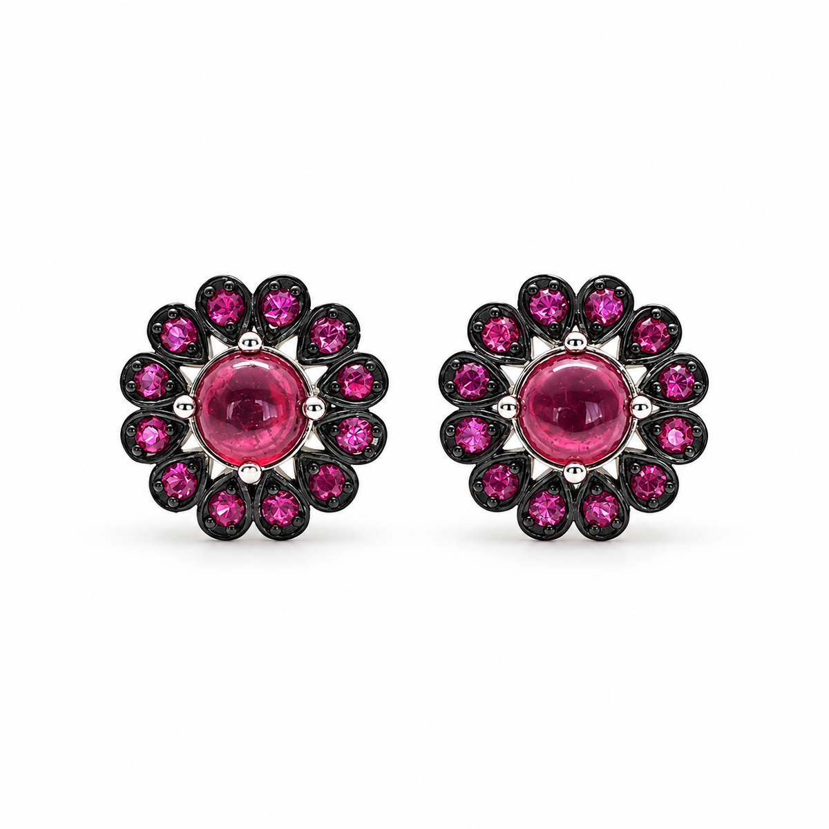 Aros Flor Rubí