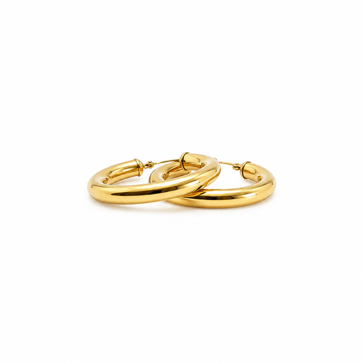 Argollas Bombé Oro Amarillo 2,9cm