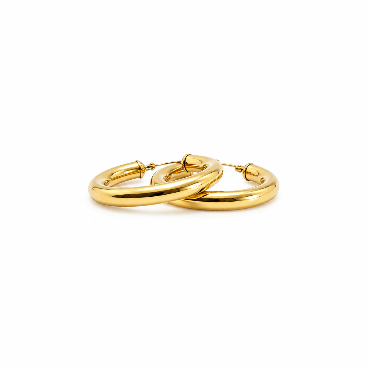 Argollas Bombé Oro Amarillo 2,9cm