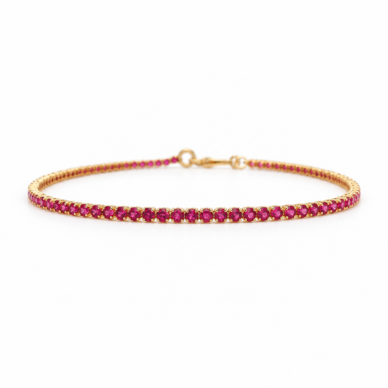 Pulsera Tenis Rubí