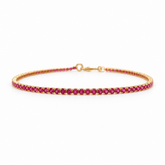 Pulsera Tenis Rubí