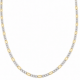 Collar Eslabones Mixtos Bicolor