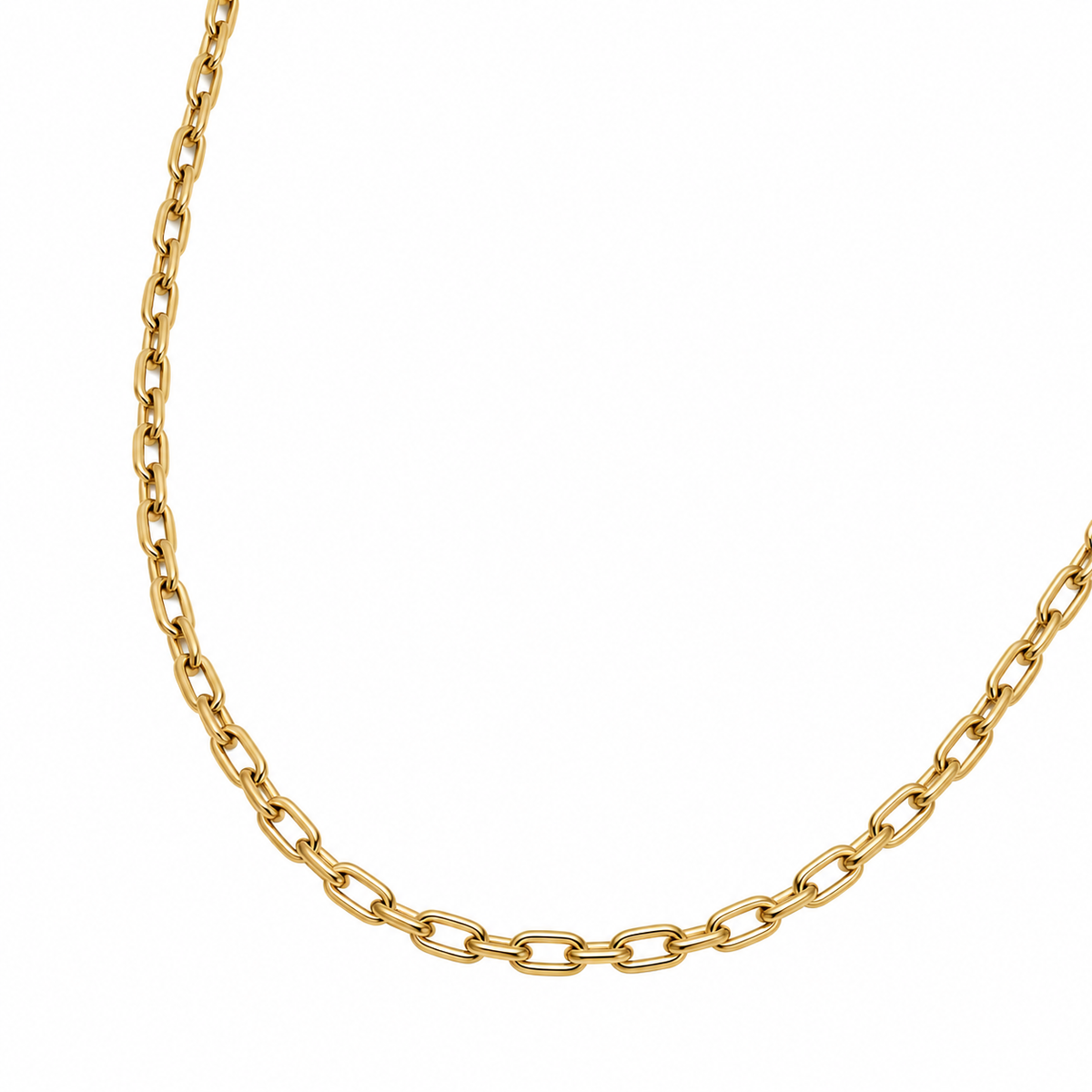 Cadena Eslabones Oro Amarillo 45cm