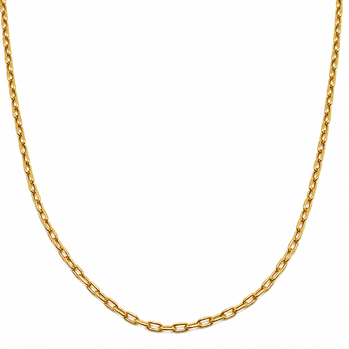 Cadena Eslabones Oro Amarillo 50cm