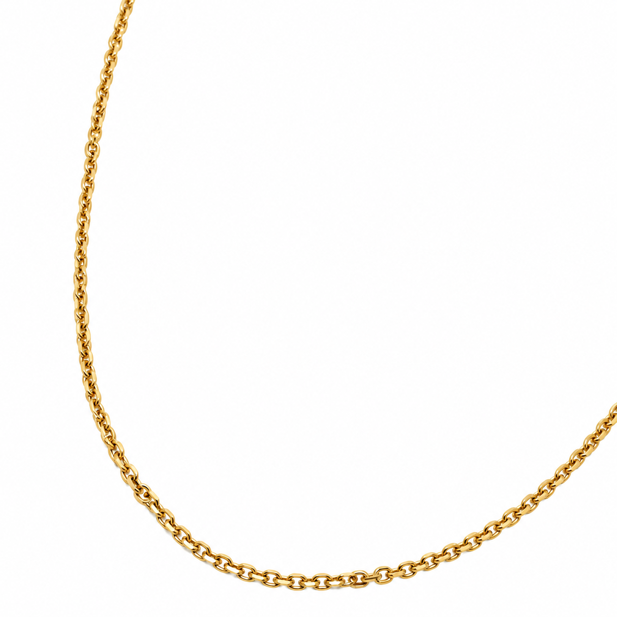 Collar Eslabon Oro Amarillo