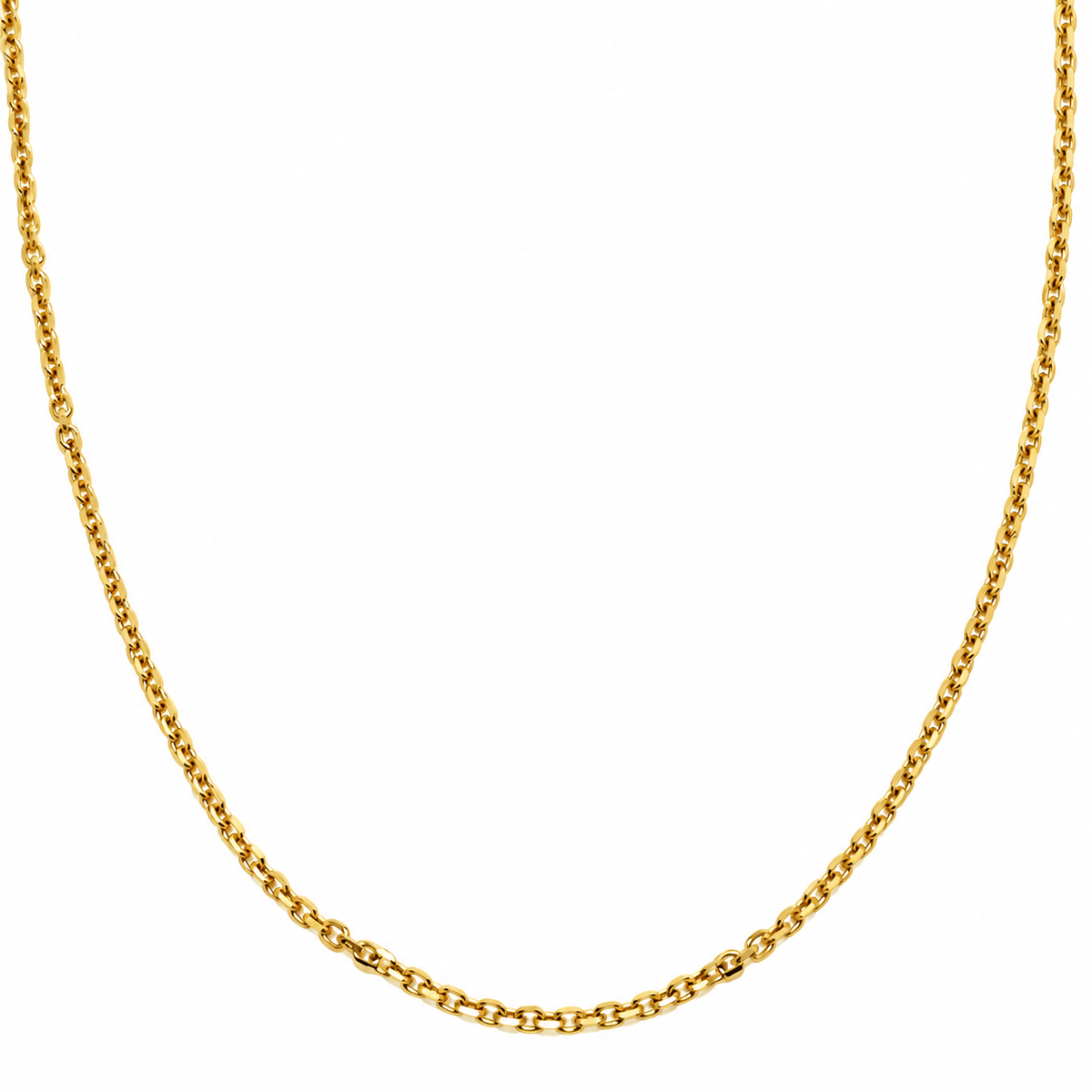 Collar Eslabon Oro Amarillo
