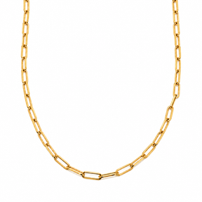 Collar Paperclip Oro Amarillo