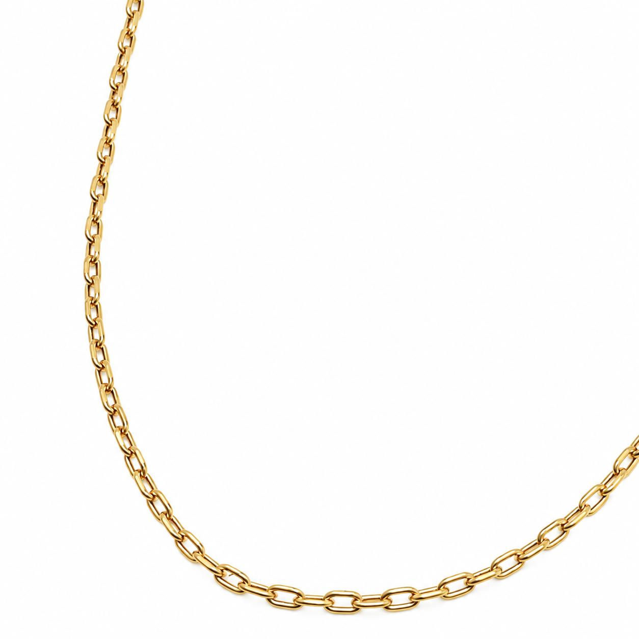Cadena Eslabones Oro Amarillo 50cm
