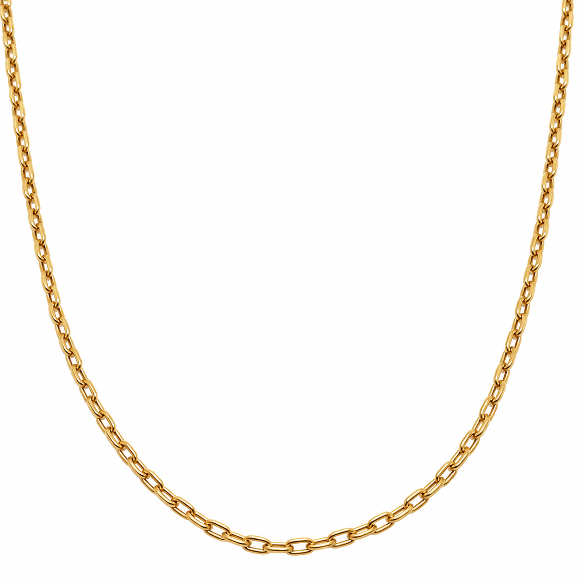 Cadena Eslabones Oro Amarillo 45cm