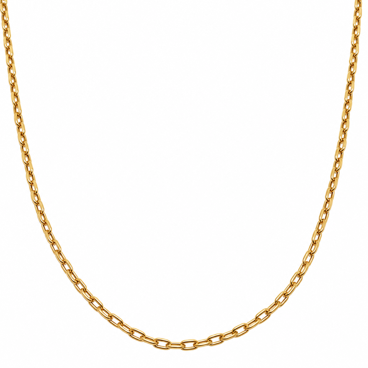 Cadena Eslabones Oro Amarillo 45cm