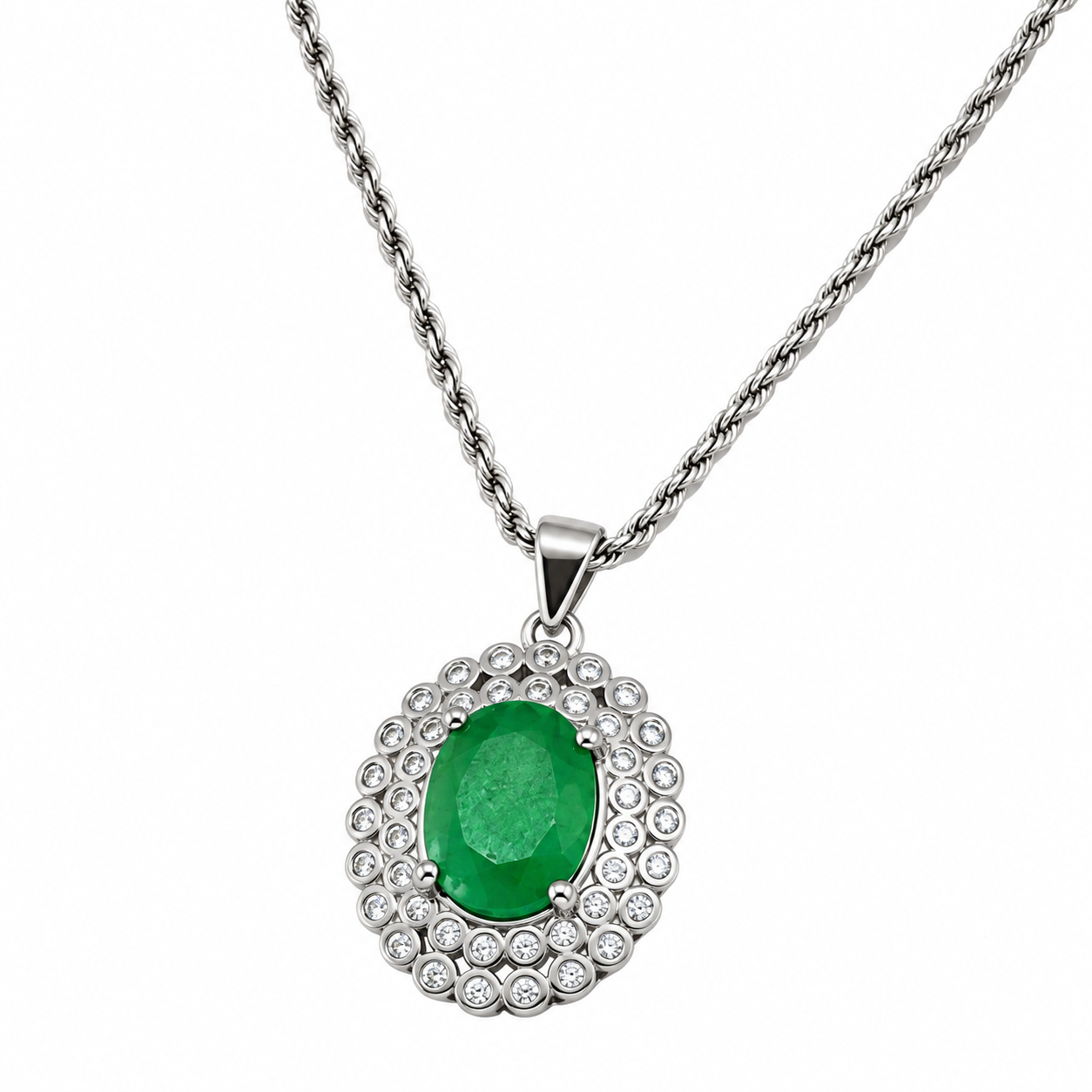 Collar Esmeralda Oval
