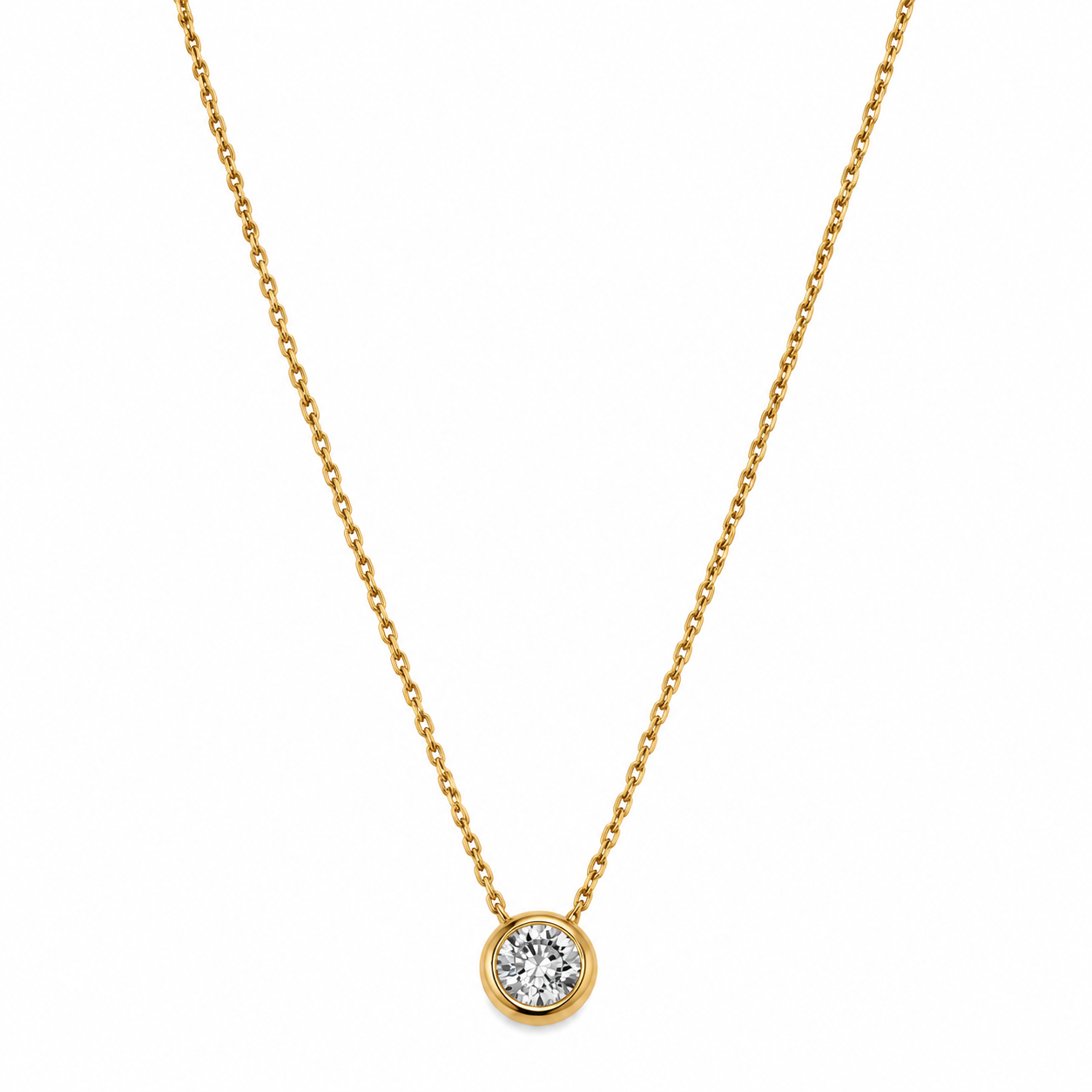 Punto de Luz Bisel 30 Puntos Oro Amarillo 18K