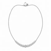 Pulsera Oro Blanco 18K Diamantes Degrade