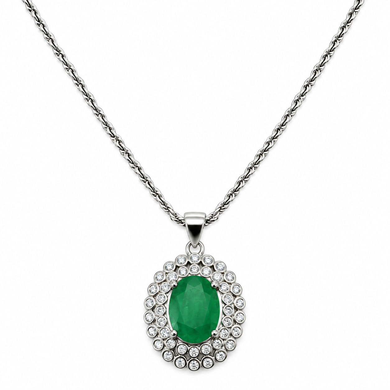 Collar Esmeralda Oval