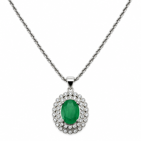 Collar Esmeralda Oval
