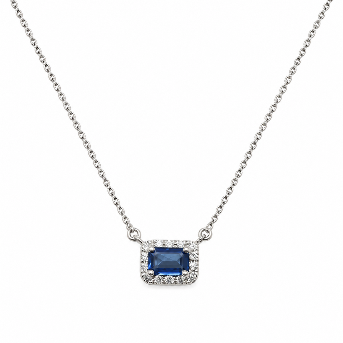 Collar Zafiro Rectangular