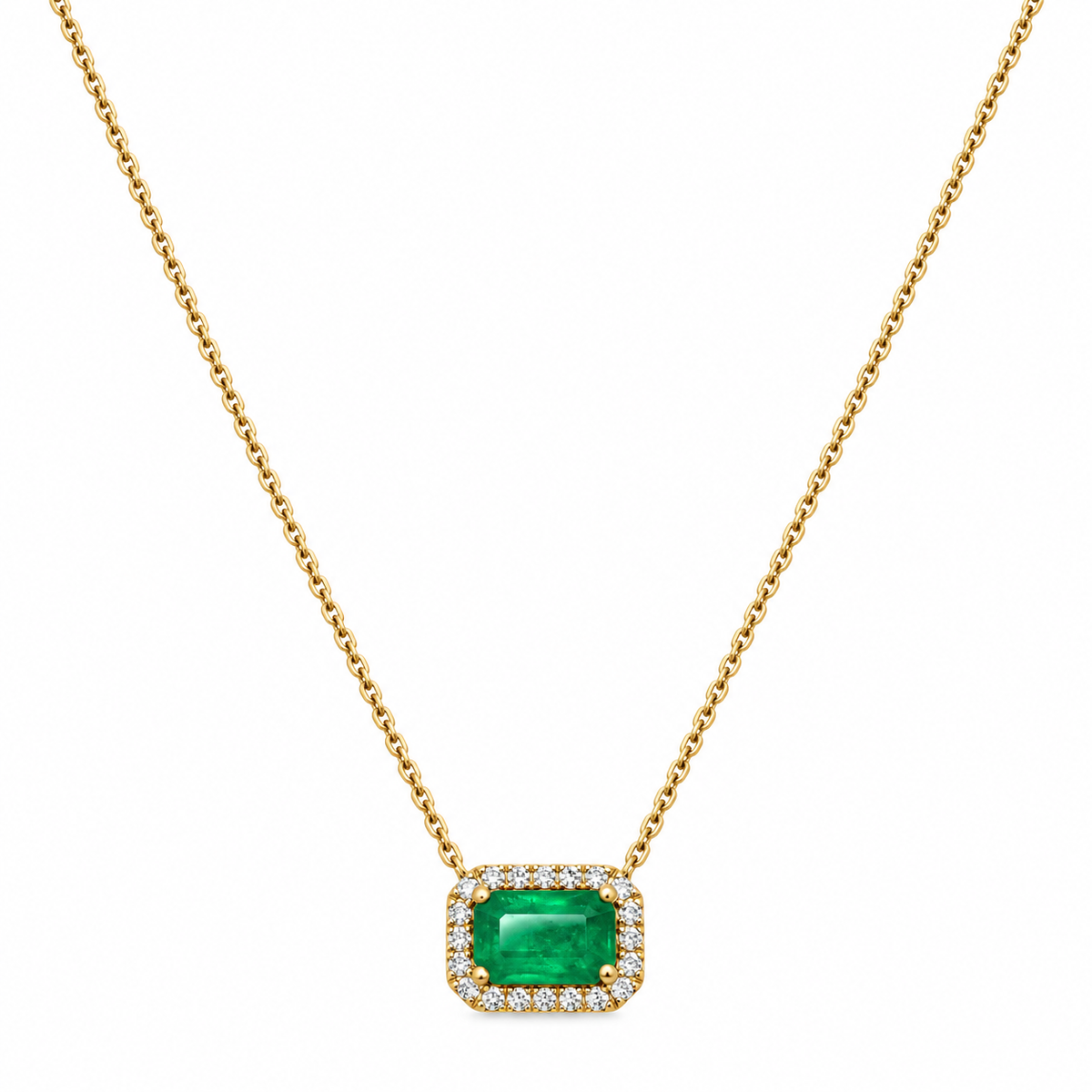 Collar Esmeralda Rectangular