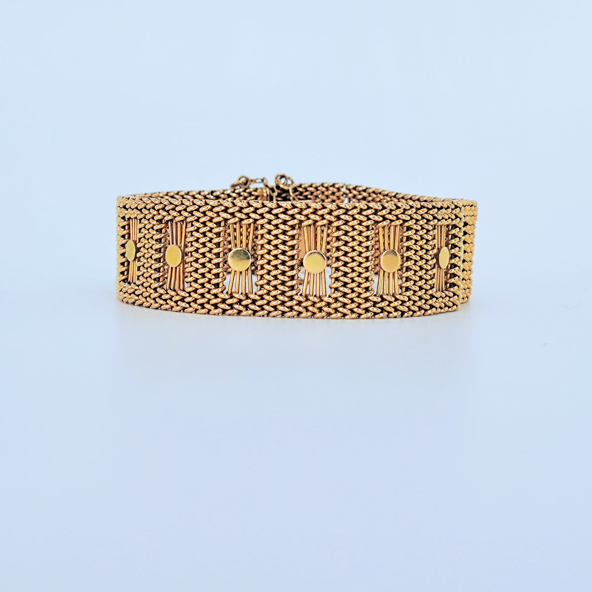 Pulsera Enrejada Antigua Oro 18K