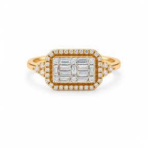Anillo Placa Baguette