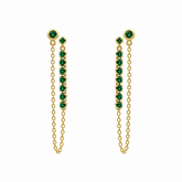 Aros Colgantes Esmeraldas