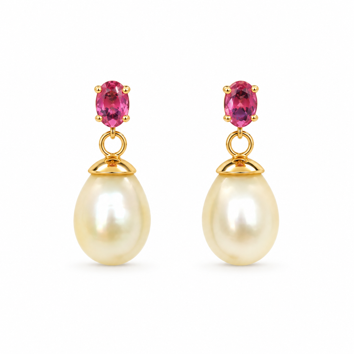 Perlas Barrocas Y Zafiros Rosados