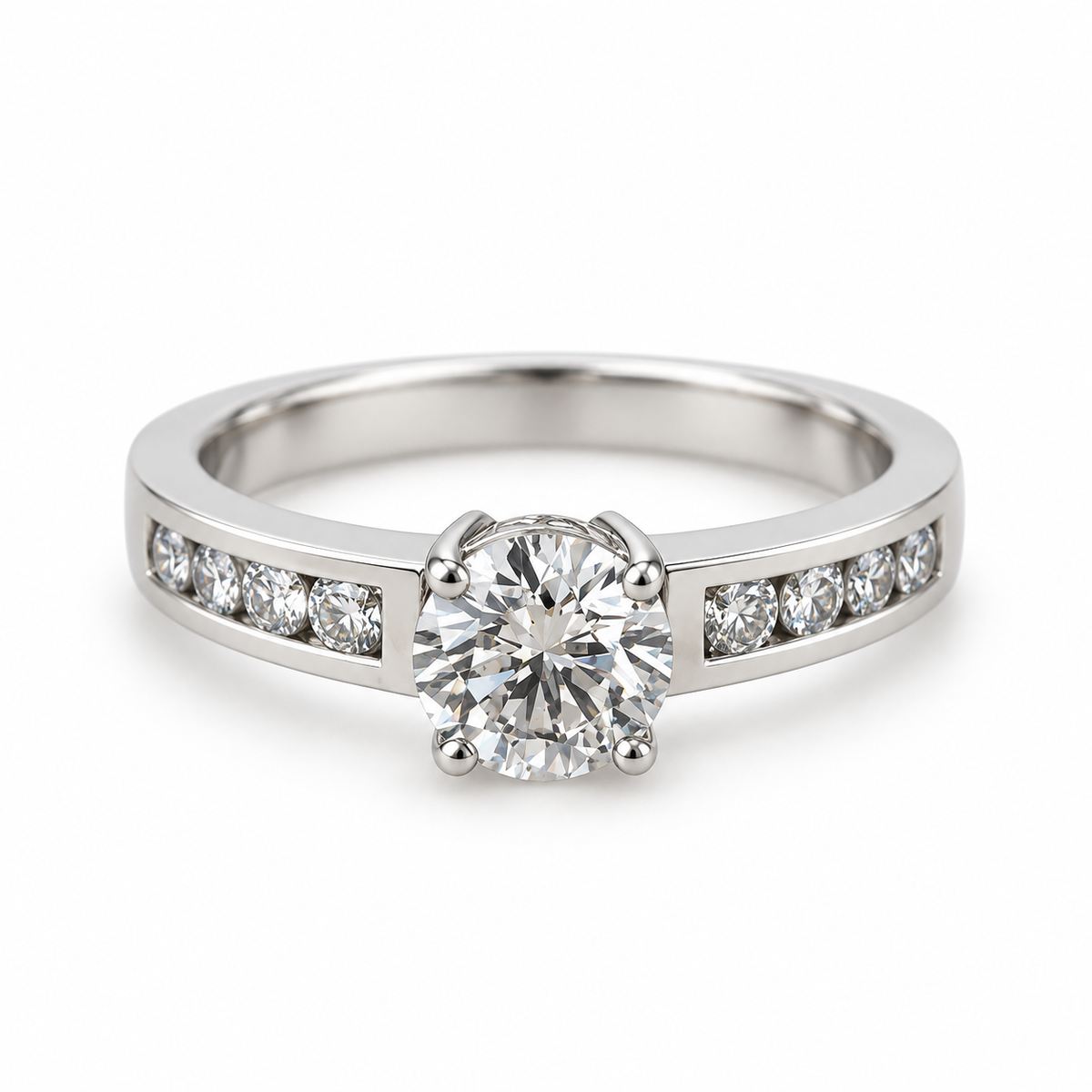 Anillo Solitario Riel
