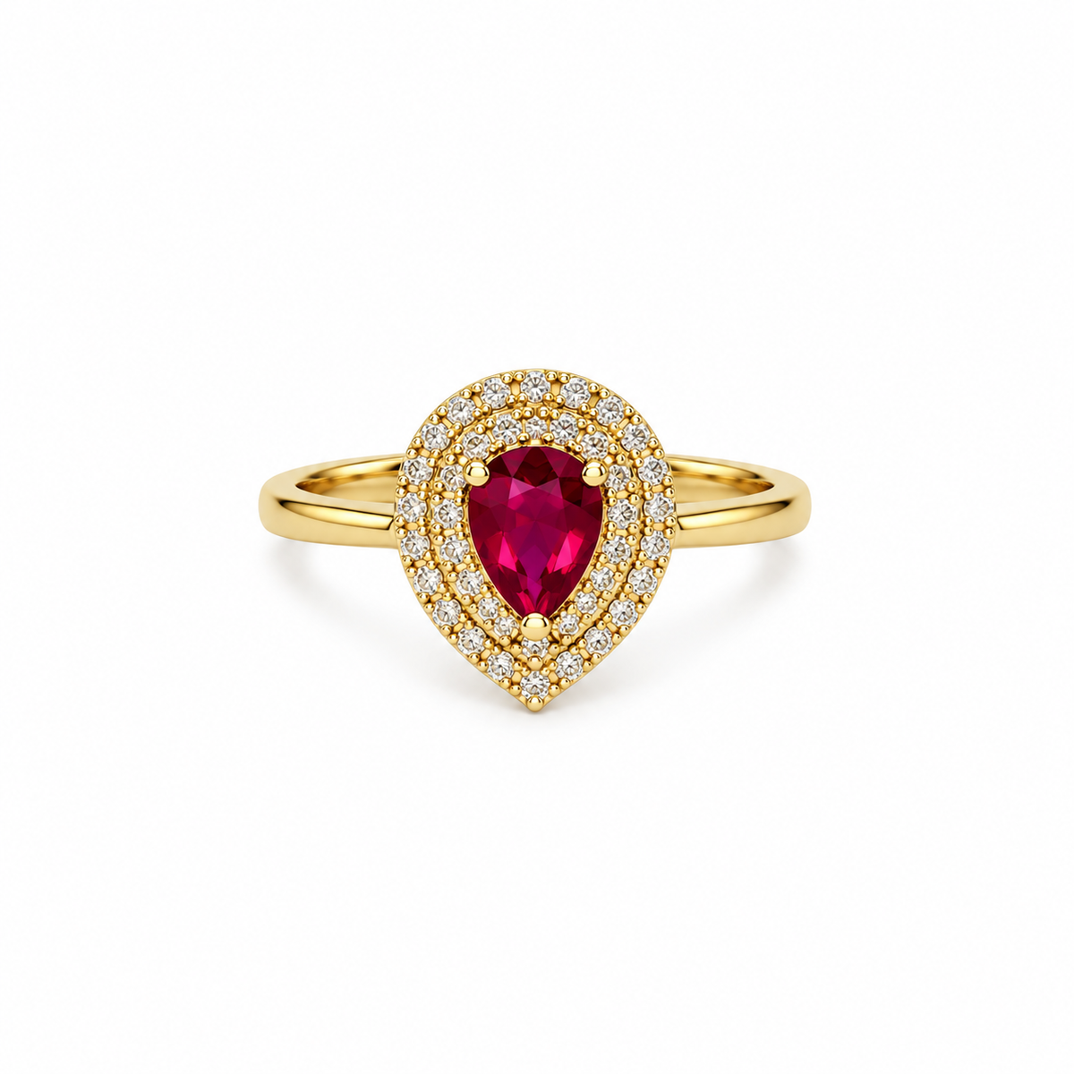Anillo Gota Rubí