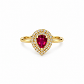 Anillo Gota Rubí