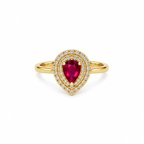 Anillo Gota Rubí