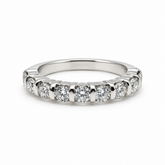 Anillo 9 Diamantes Oro Blanco