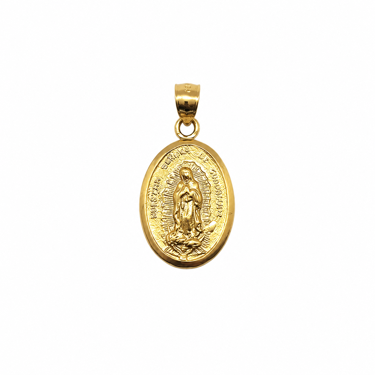 Medalla Virgen Nuestra Señora De Guadalupe Oro Amarillo