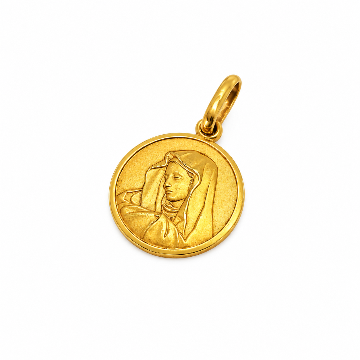 Medalla Virgen Oro Amarillo 18K