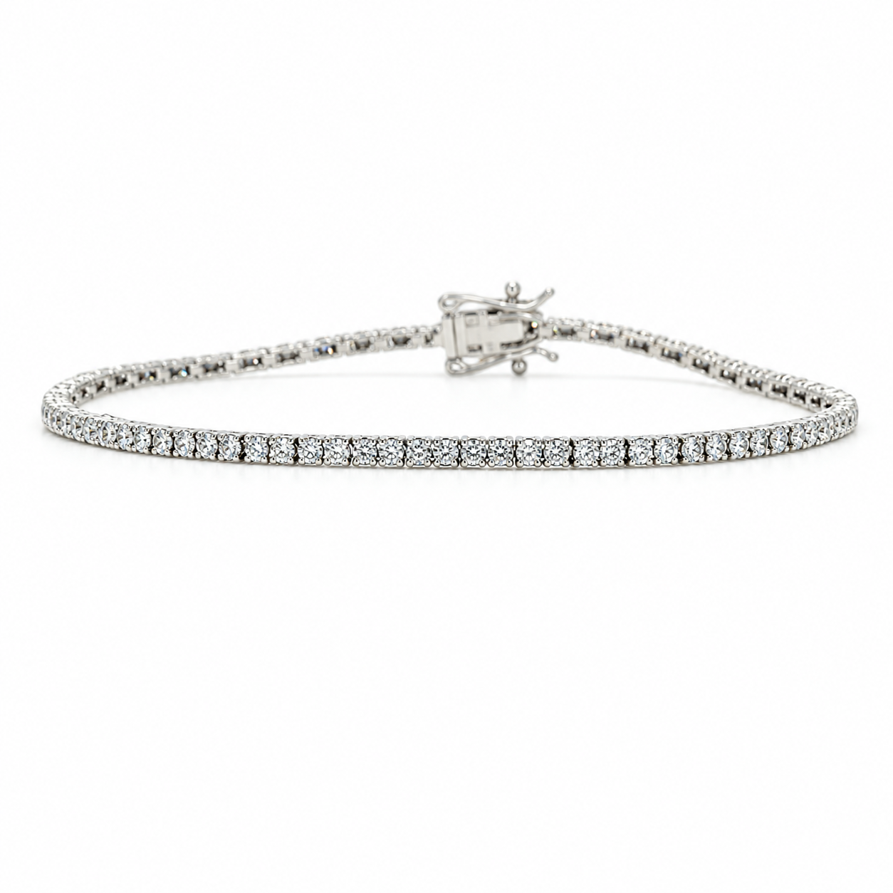 Pulsera Tenis Oro Blanco 18K Y Brillantes 1 Carat
