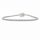 Pulsera Tenis Oro Blanco 18K Y Brillantes 1 Carat