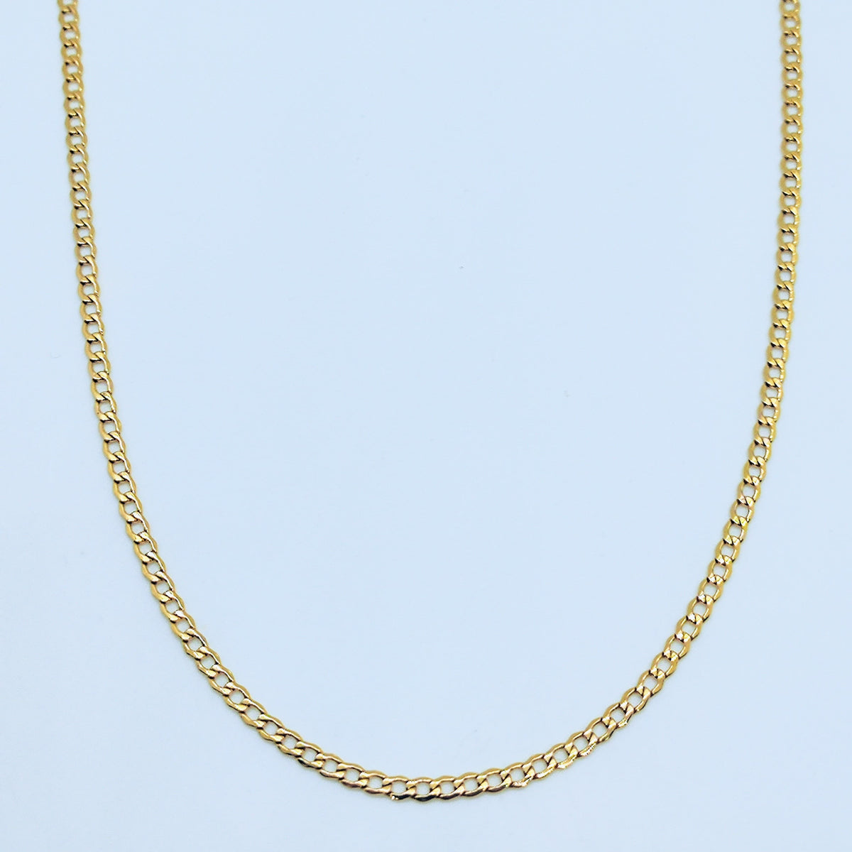 Collar Eslabones Oro Amarillo 45cm