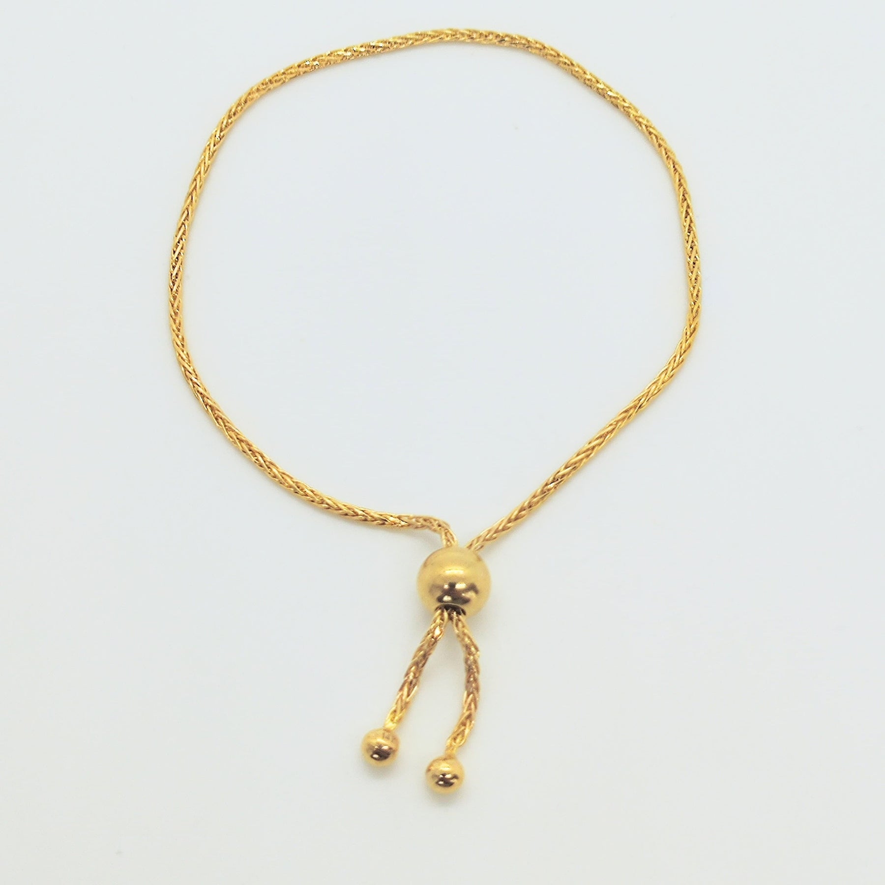 Pulsera Cordon Oro Amarillo