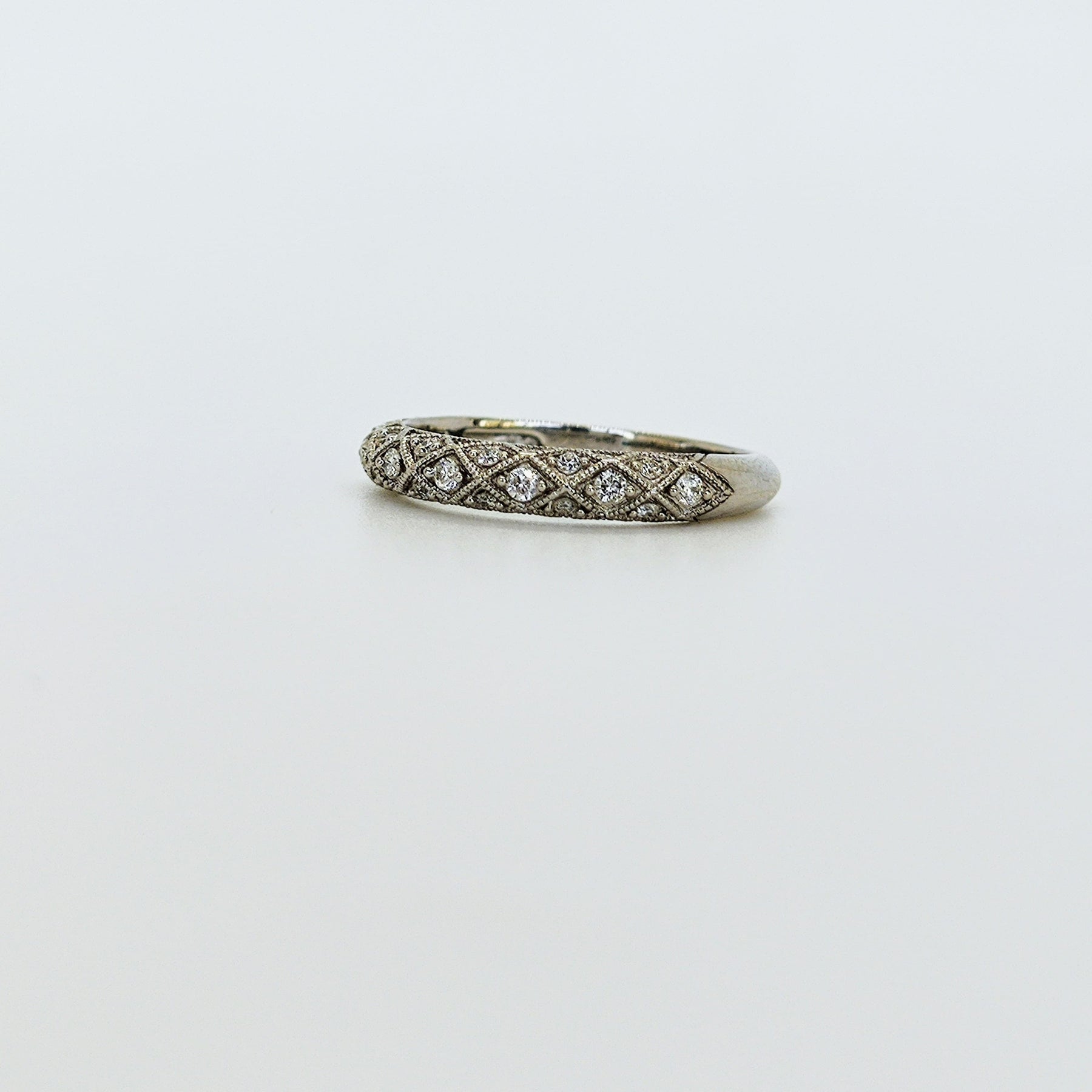 Anillo Bombe Oro Blanco