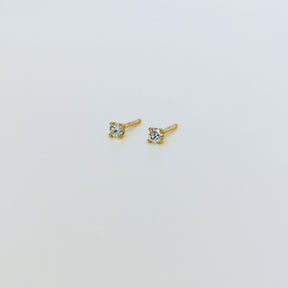 Aros Punto de Luz Oro Amarillo 18K 0,10Ct