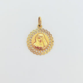 Medalla Virgen Oro Amarillo 14K