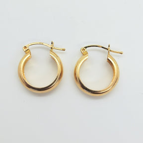 Argollas Bombé Oro Amarillo 1,5