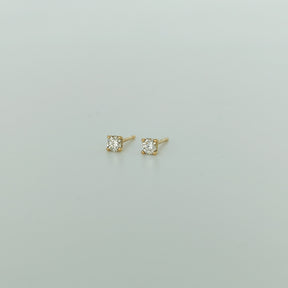 Aros Punto de Luz Oro Amarillo 18K 0,30Ct